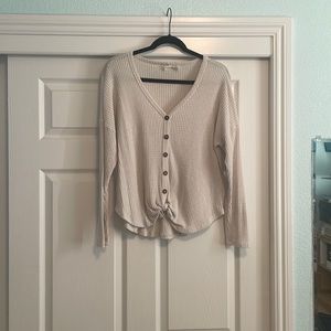 Long Sleeve Waffle shirt